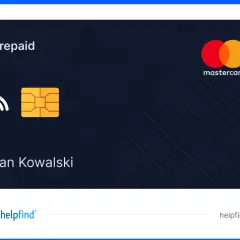 Karta przedpłacona Mastercard dla Jana Kowalskiego z symbolem płatności zbliżeniowych i chipem.