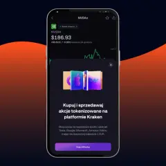 Chcesz wiedzieć, jak kupić akcje na giełdzie? Aplikacja Kraken umożliwia handel tokenizowanymi akcjami największych spółek, nawet od 1 EUR.