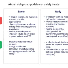 Akcje i obligacje: co to są akcje i obligacje? Zalety i wady obu instrumentów inwestycyjnych.