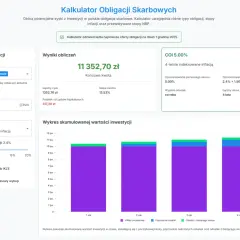 Kalkulator obligacji skarbowych: sprawdź, ile można zarobić na obligacjach skarbowych, wpisując kwotę inwestycji i wybierając typ obligacji.