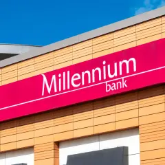 Logo banku Millennium. Chcesz wiedzieć, jak sprawdzić numer konta Millennium?