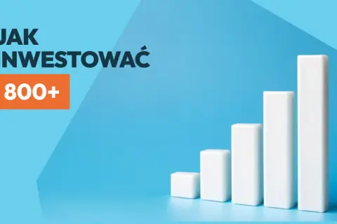 Jak inwestować 800+? Wykres słupkowy symbolizuje wzrost, jak w przypadku obligacji rodzinnych.