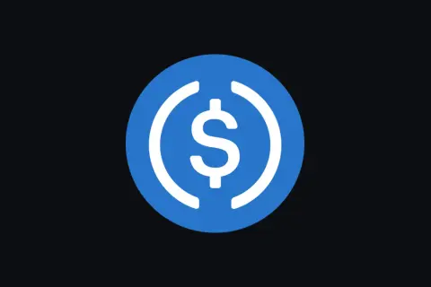 Symbol dolara w niebieskim okręgu. To wizualizacja stablecoin, co to jest i jak działa.