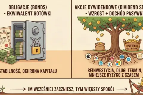 Bezpieczeństwo i wzrost kapitału: jak oszczędzać na emeryturę. Obligacje i akcje dywidendowe to klucz do spokojnej przyszłości.