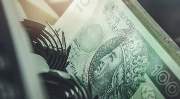 Zastanawiasz się, jak zamienić obligacje skarbowe na gotówkę? Na zdjęciu polskie banknoty 100 zł.