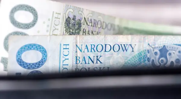 Polskie banknoty, w tym 100 zł, leżą obok siebie. Zastanawiasz się, gdzie w bilansie znaleźć obligacje?