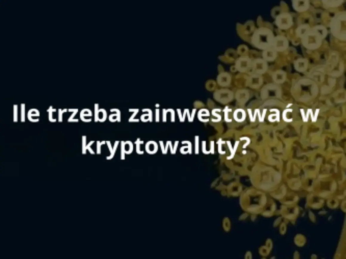 Drzewo obfitości z monetami symbolizuje, ile trzeba zainwestować w kryptowaluty, by osiągnąć sukces.