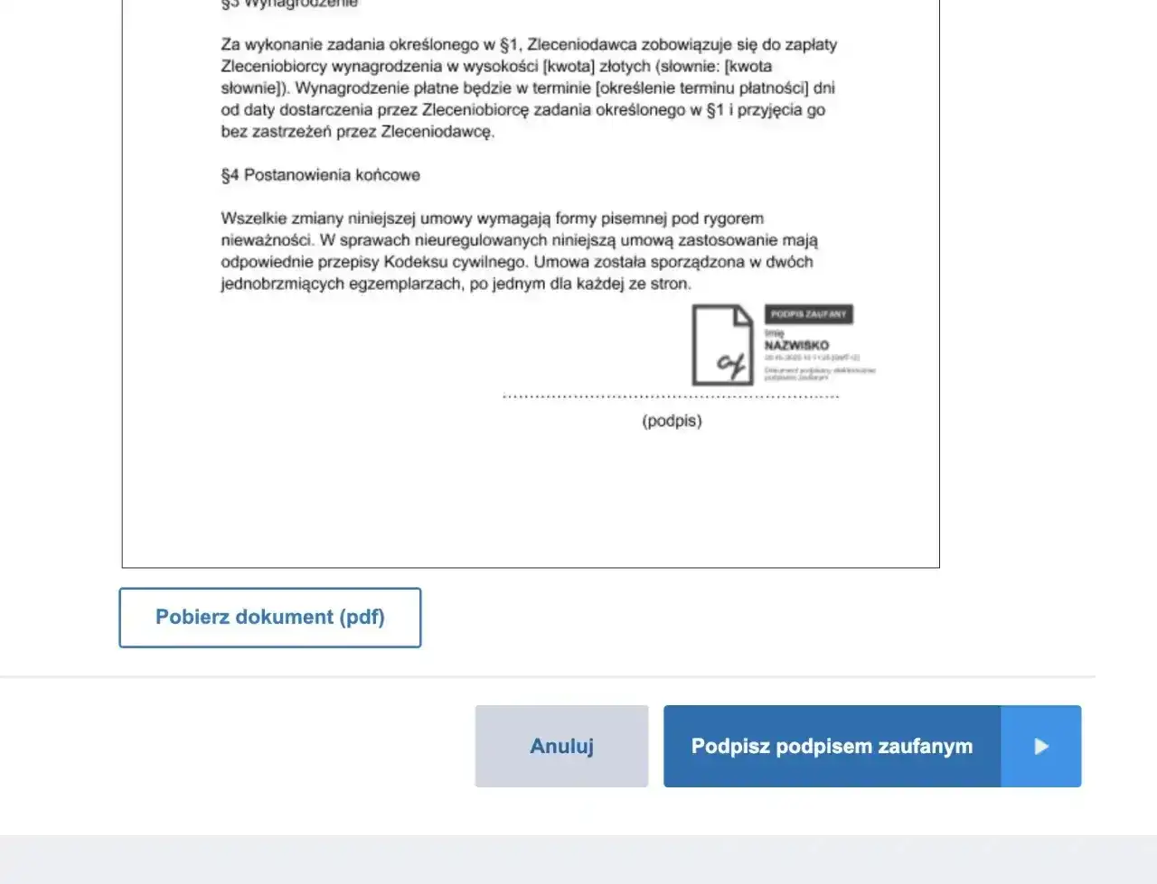 Jak podpisać dokument profilem zaufanym bez pomyłek?