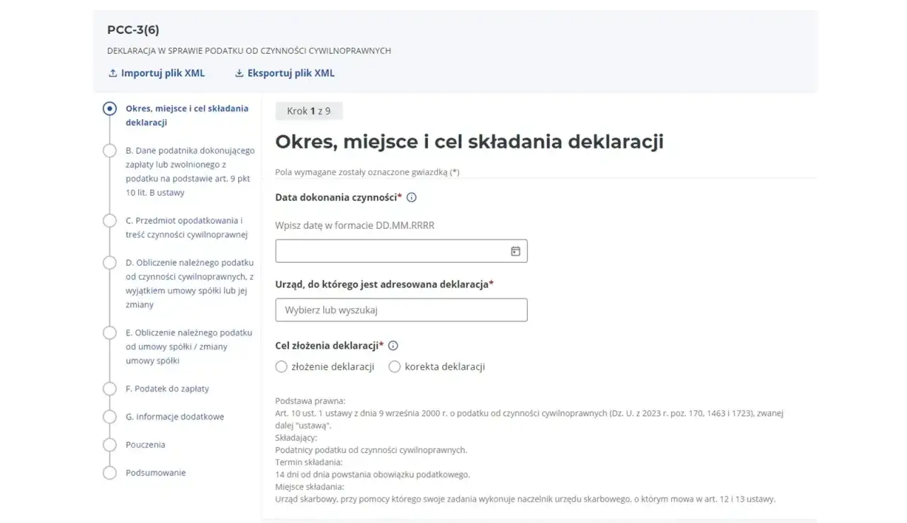 Deklaracja PCC-3 - kto składa i jak liczyć podatek